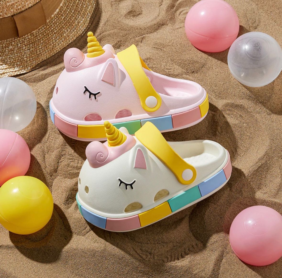 EGA® | Unicorn Sandalet - EGA - Beyaz / 24-25 (15 cm) - EGA - Terlik