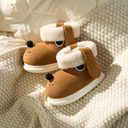 Beagle dog fluffy slippers for kids – cozy indoor lifestyle