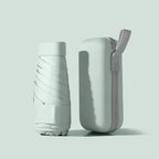 Mint mini pocket umbrella with protective capsule