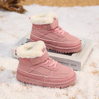 Pink WinterPro boots with plush lining – winter lifestyle view