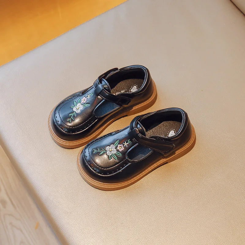 EGA® | Çiçek Nakışlı Ayakkabı V2 - EGA - Siyah / 23 (15 cm) - EGA - ayakkabı