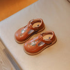 EGA® | Çiçek Nakışlı Ayakkabı V2 - EGA - Kahverengi / 23 (15 cm) - EGA - ayakkabı